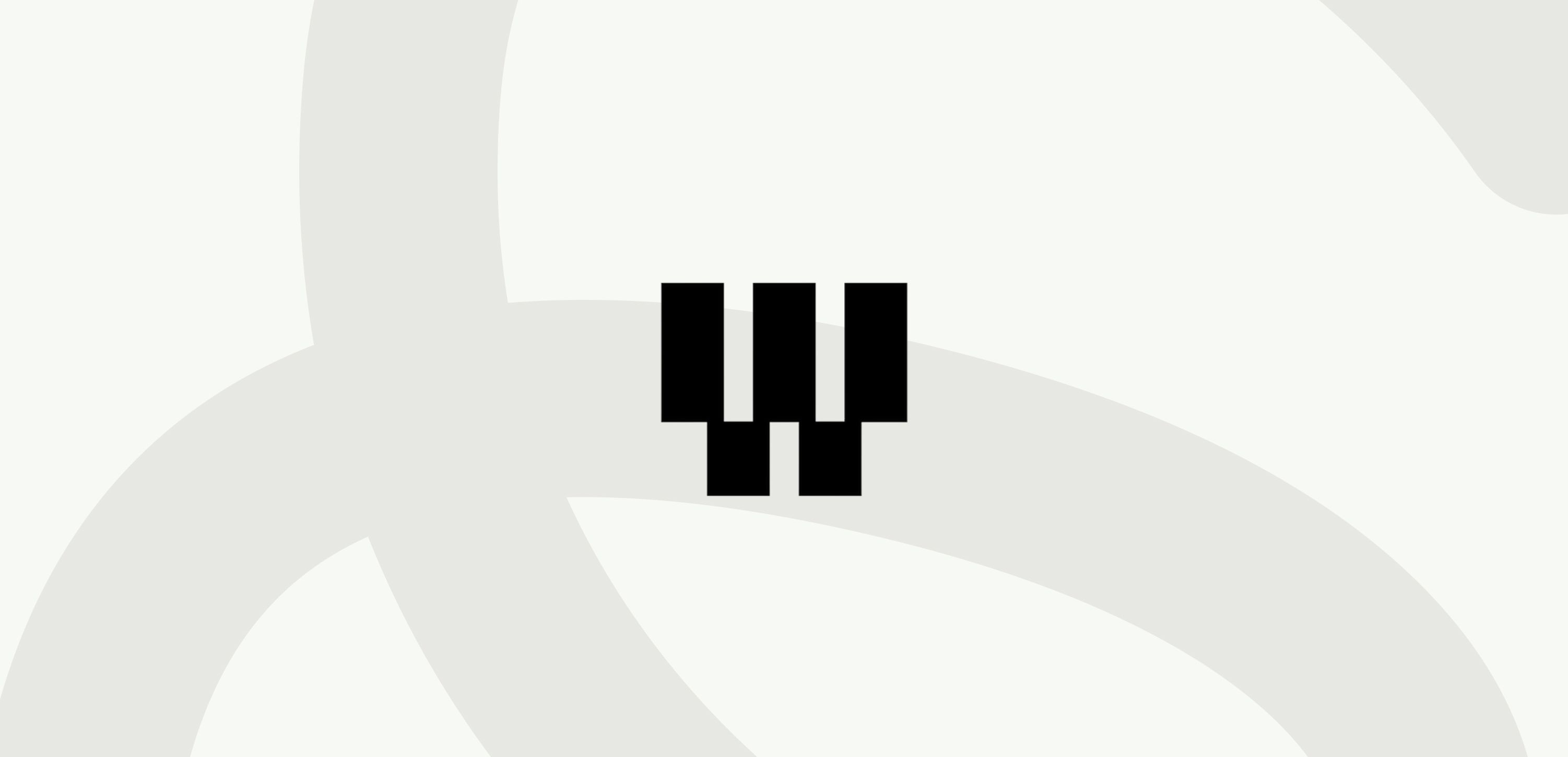 Het Figma Weave-logo, op een grijze achtergrond.