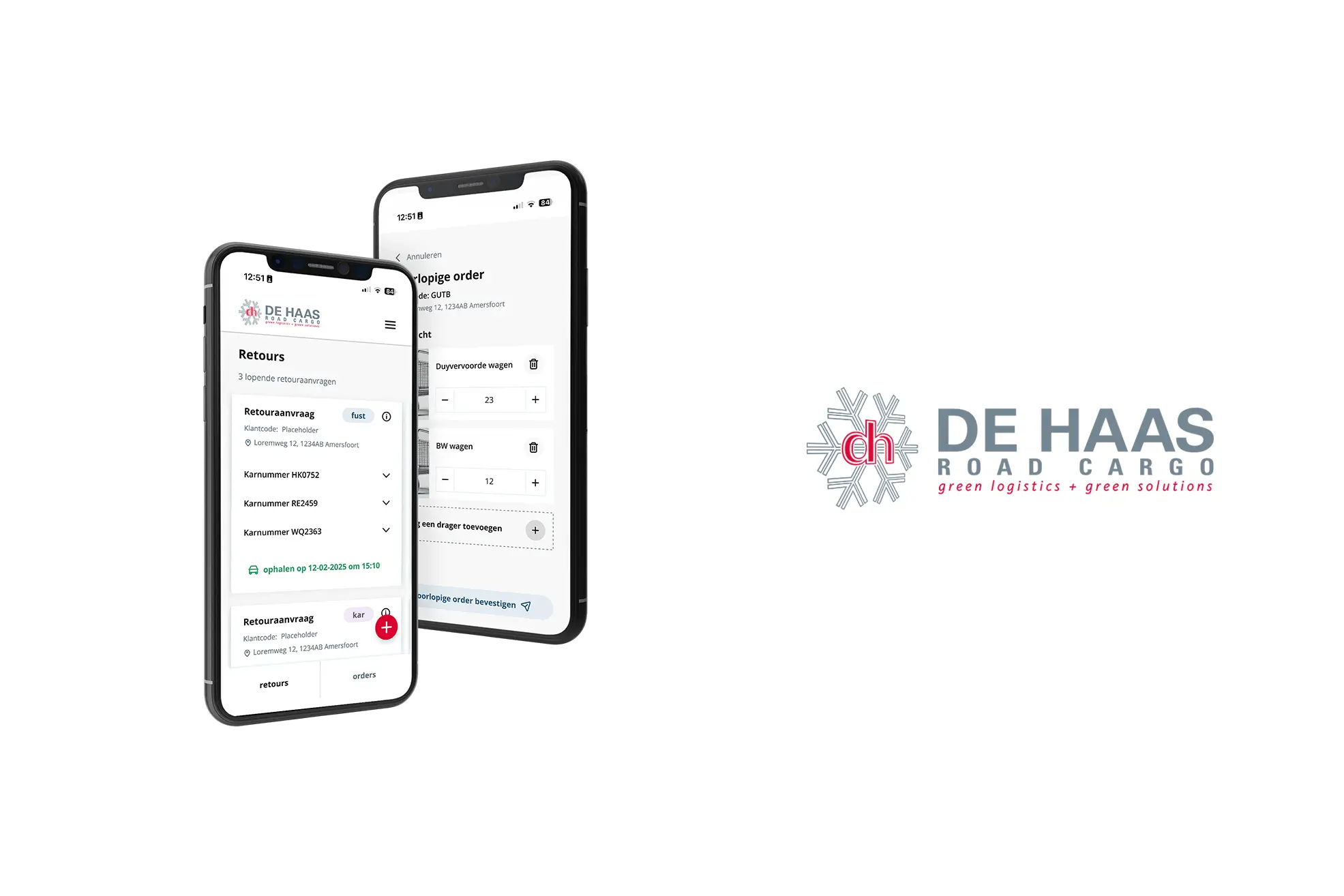 De Haas Logistics App